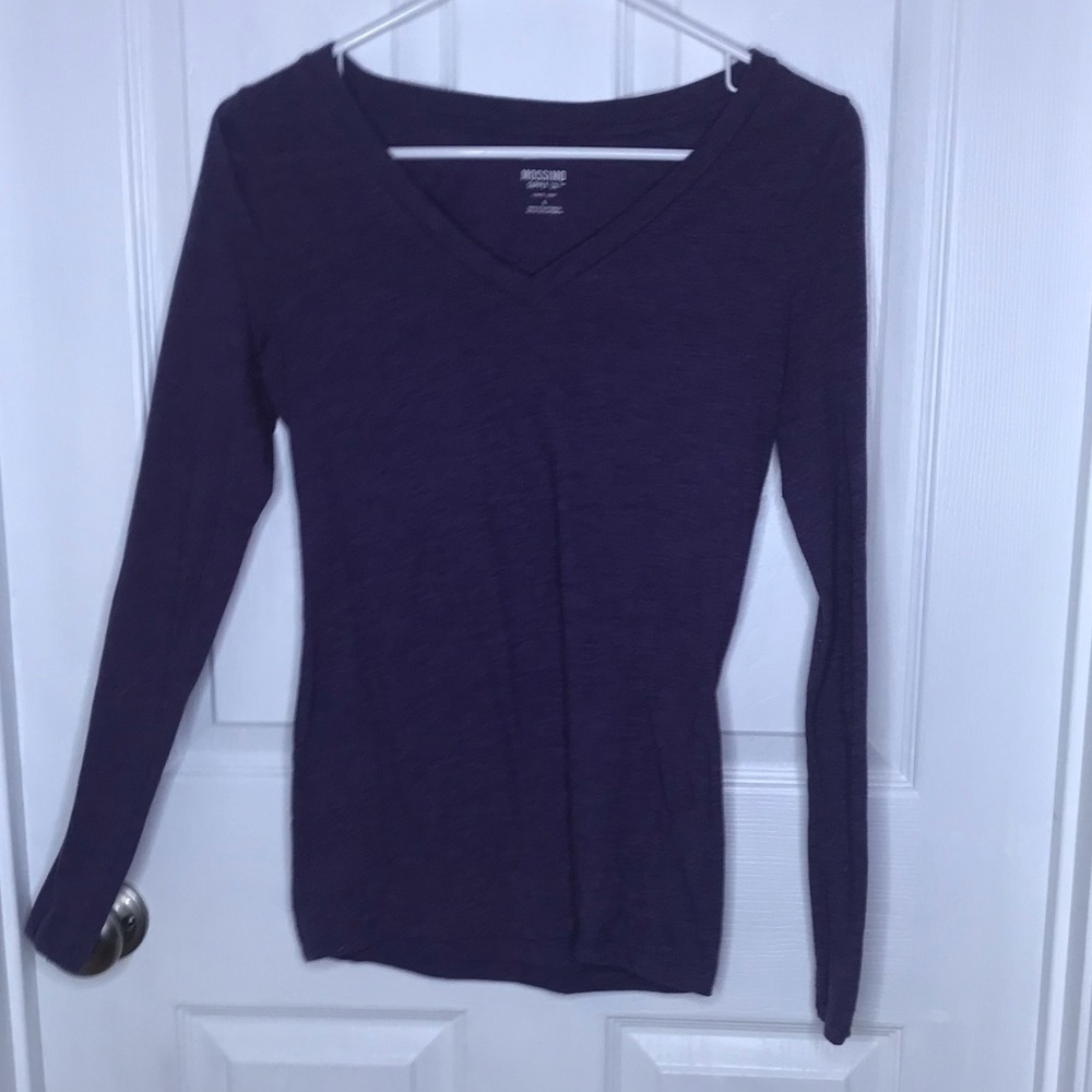 Purple long sleeved tee